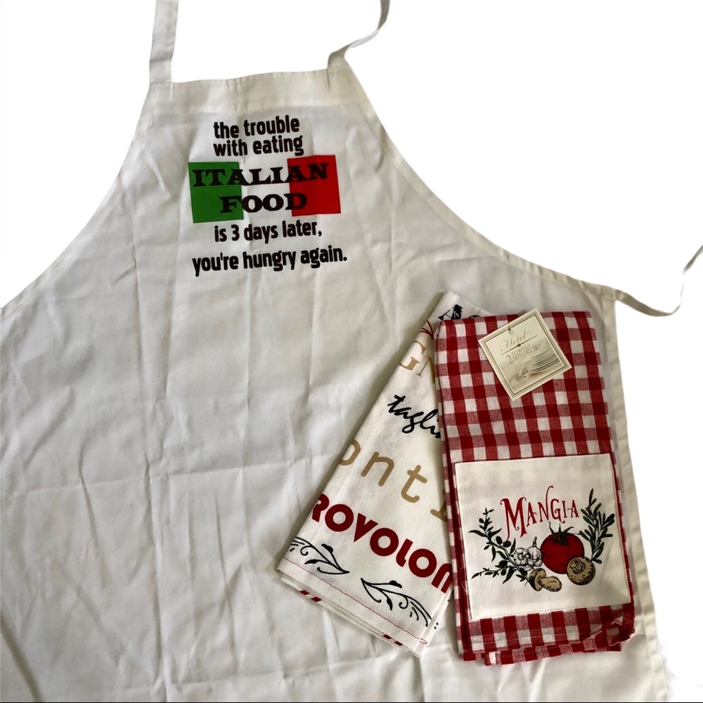 Italian Chef - Apron And Dish Towels